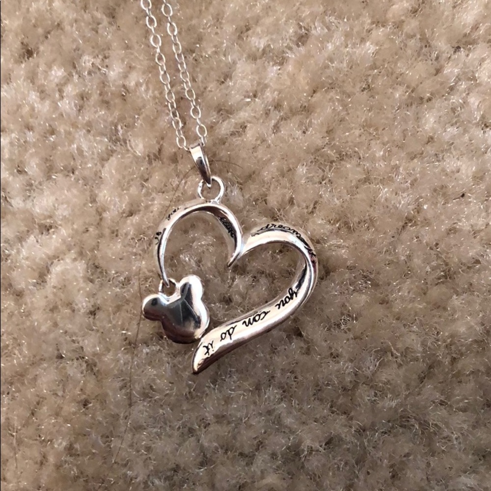 Disney heart necklace